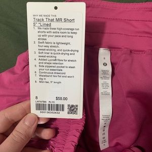 pink lululemon shorts